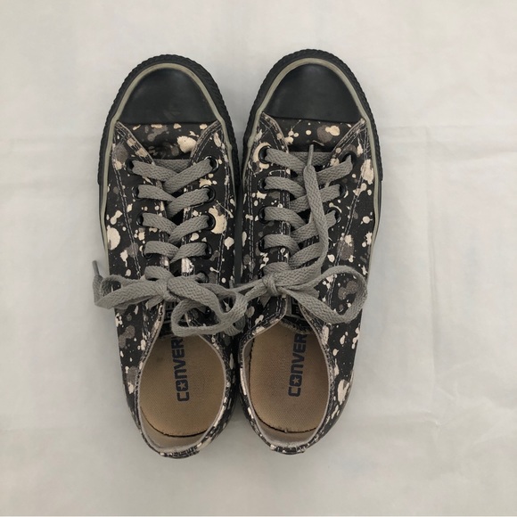 Converse Paint Drip Splatter Low Top Sneakers - Picture 2 of 11